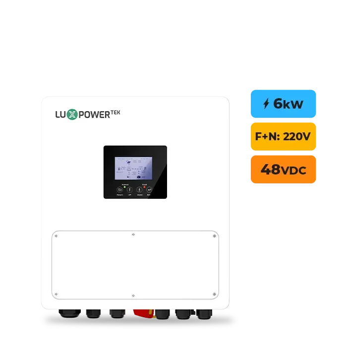 Foto 7 - Gerador de Energia Solar Hibrido Luxpower sem Bateria Laje Inclinação SGF 9,92KWP ERA BIF 620W SNA 6KW MONO 220V DC48V SEM BATERIA