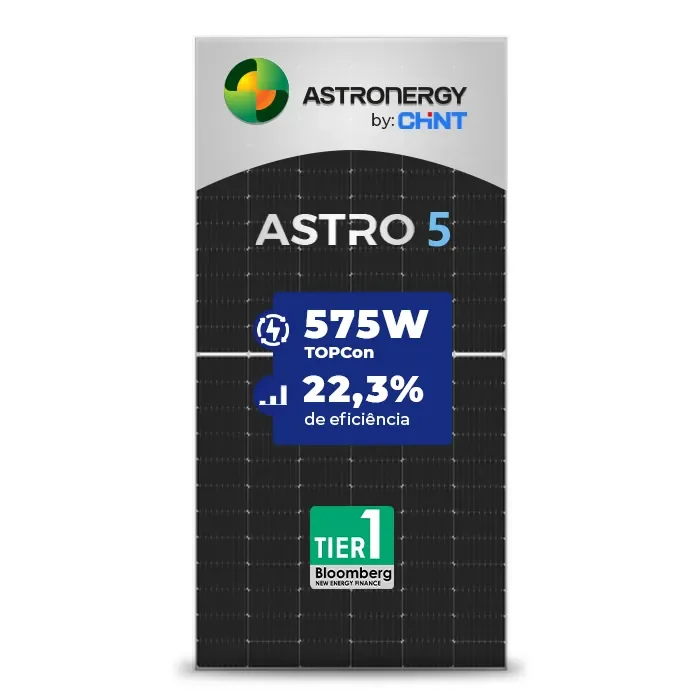Painel Solar Chint Astronergy CHSM72N(DG)F-HC 575W ASTRO 5 MONO HALF CELL