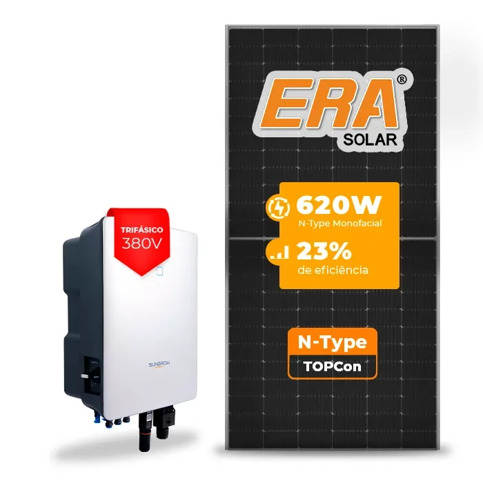 Gerador de Energia Solar On Grid Sungrow Sem Estrutura SGF 22,32KWP ERA N-TYPE MONO 620W SG 20KW 2MPPT TRIF 380V