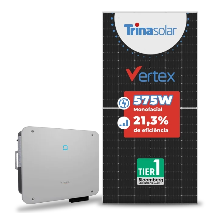 Kit Sungrow com painel Trina 575W