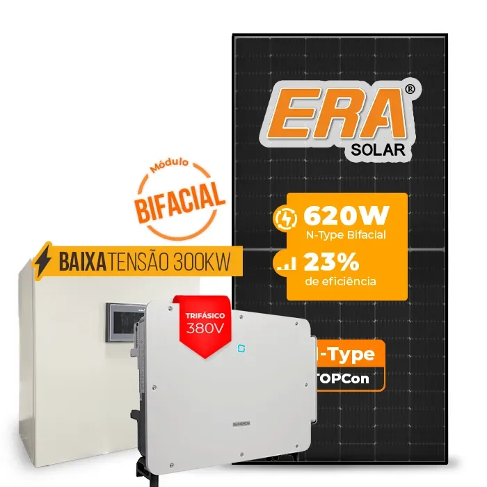 Gerador de Energia Solar Mercado Livre Sungrow Baixa Tensão Sem Estrutura SGF 93,00KWP ERA BLACK FRAME 620W SG P2 75KW 8MPPT TRIF 380V