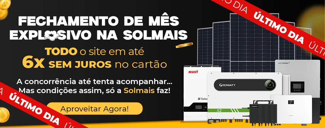 Todo o site em até 6x sem juros no cartão!