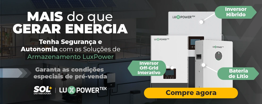 garanta as condições especiais de pré-venda de todos as soluções de armazenamento LuxPower