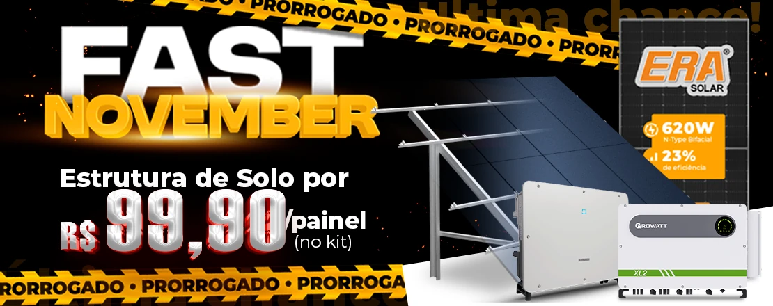Estrutura de Solo por R$ 99,90 /painel no kit