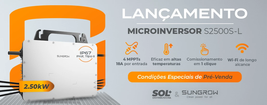 Chegou na Solmais o Microinversor Sungrow para compor seus projetos de energia solar, confira os diferenciais e garanta para seus clientes.