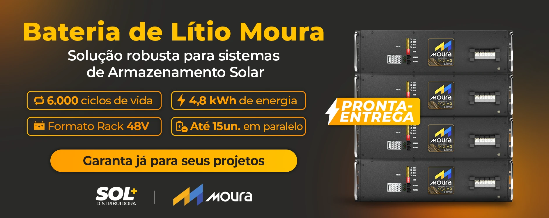 Solução robusta para sistemas de armazenamento solar