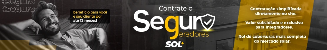 Todos os geradores vendidos pela Solmais contam com o Seguro Solar mais completo do mercado e de forma gratuíta! tranquilidade e segurança antes, durante e após sua instalação.