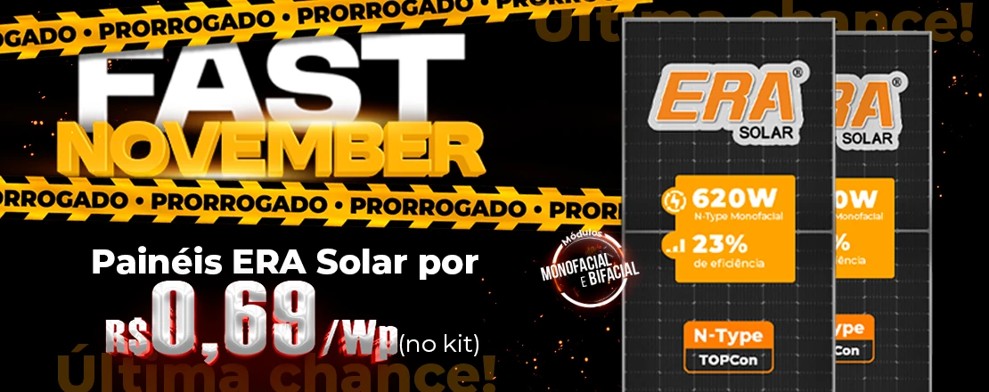 Painéis ERA Solar por R$ 0,69 /Wp
