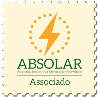 Selo associado ABSOLAR (Associação Brasileira de Energia Solar Fotovoltaica)